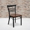 Flash Furniture Black Ladder Chair-Cherry Seat, PK2 2-XU-DG6Q6B1LAD-CHYW-GG - alternate 1