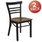 Flash Furniture Black Ladder Chair-Cherry Seat, PK2 2-XU-DG6Q6B1LAD-CHYW-GG - alternate 5