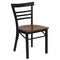 Flash Furniture Black Ladder Chair-Cherry Seat, PK2 2-XU-DG6Q6B1LAD-CHYW-GG - alternate 2