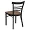 Flash Furniture Black Ladder Chair-Cherry Seat, PK2 2-XU-DG6Q6B1LAD-CHYW-GG - alternate 4