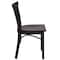 Flash Furniture Black Ladder Chair-Mah Seat, PK2 2-XU-DG6Q6B1LAD-MAHW-GG - alternate 8