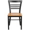 Flash Furniture Black Ladder Chair-Nat Seat, PK2 2-XU-DG6Q6B1LAD-NATW-GG - alternate 8