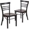 Flash Furniture Black Ladder Chair-Wal Seat, PK2 2-XU-DG6Q6B1LAD-WALW-GG - alternate 4