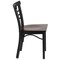 Flash Furniture Black Ladder Chair-Wal Seat, PK2 2-XU-DG6Q6B1LAD-WALW-GG - alternate 8