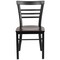 Flash Furniture Black Ladder Chair-Wal Seat, PK2 2-XU-DG6Q6B1LAD-WALW-GG - alternate 7