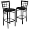 Flash Furniture Black Window Stool-Black Seat, PK2 2-XU-DG6R7BWIN-BAR-BLKV-GG - alternate 4