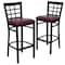 Flash Furniture Black Window Stool-Burg Seat, PK2 2-XU-DG6R7BWIN-BAR-BURV-GG - alternate 4