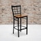 Flash Furniture Black Window Stool-Cherry Seat, PK2 2-XU-DG6R7BWIN-BAR-CHYW-GG - alternate 1