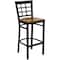 Flash Furniture Black Window Stool-Cherry Seat, PK2 2-XU-DG6R7BWIN-BAR-CHYW-GG - alternate 2