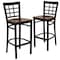 Flash Furniture Black Window Stool-Mah Seat, PK2 2-XU-DG6R7BWIN-BAR-MAHW-GG - alternate 3