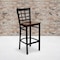 Flash Furniture Black Window Stool-Mah Seat, PK2 2-XU-DG6R7BWIN-BAR-MAHW-GG - alternate 1