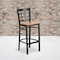 Flash Furniture Black Window Stool-Nat Seat, PK2 2-XU-DG6R7BWIN-BAR-NATW-GG - alternate 1