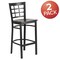 Flash Furniture Black Window Stool-Wal Seat, PK2 2-XU-DG6R7BWIN-BAR-WALW-GG - alternate 6