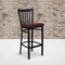 Flash Furniture Black School Stool-Burg Seat, PK2 2-XU-DG6R8BSCH-BAR-BURV-GG - alternate 1