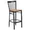 Flash Furniture Black School Stool-Nat Seat, PK2 2-XU-DG6R8BSCH-BAR-NATW-GG - alternate 2