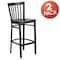 Flash Furniture Black School Stool-Wal Seat, PK2 2-XU-DG6R8BSCH-BAR-WALW-GG - alternate 6