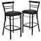 Flash Furniture Black Ladder Stool-Black Seat, PK2 2-XU-DG6R9BLAD-BAR-BLKV-GG - alternate 3