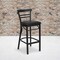 Flash Furniture Black Ladder Stool-Black Seat, PK2 2-XU-DG6R9BLAD-BAR-BLKV-GG - alternate 1