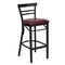 Flash Furniture Black Ladder Stool-Burg Seat, PK2 2-XU-DG6R9BLAD-BAR-BURV-GG - alternate 5