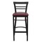 Flash Furniture Black Ladder Stool-Burg Seat, PK2 2-XU-DG6R9BLAD-BAR-BURV-GG - alternate 7