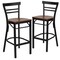 Flash Furniture Black Ladder Stool-Cherry Seat, PK2 2-XU-DG6R9BLAD-BAR-CHYW-GG - alternate 3