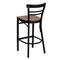 Flash Furniture Black Ladder Stool-Cherry Seat, PK2 2-XU-DG6R9BLAD-BAR-CHYW-GG - alternate 5
