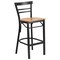 Flash Furniture Black Ladder Stool-Nat Seat, PK2 2-XU-DG6R9BLAD-BAR-NATW-GG - alternate 5