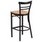 Flash Furniture Black Ladder Stool-Nat Seat, PK2 2-XU-DG6R9BLAD-BAR-NATW-GG - alternate 3