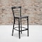 Flash Furniture Black Ladder Stool-Wal Seat, PK2 2-XU-DG6R9BLAD-BAR-WALW-GG - alternate 1