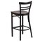 Flash Furniture Black Ladder Stool-Wal Seat, PK2 2-XU-DG6R9BLAD-BAR-WALW-GG - alternate 5