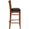 Flash Furniture Cherry Wood Stool-Blk Vinyl, PK2 2-XU-DGW0005BARLAD-CHY-BLKV-GG - alternate 5