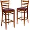 Flash Furniture Cherry Wood Stool-Burg Vinyl, PK2 2-XU-DGW0005BARLAD-CHY-BURV-GG - alternate 5