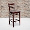 Flash Furniture HERCULES Series Ladder Back Mahogany Wood Restaurant Barstool, PK2 2-XU-DGW0005BARLAD-MAH-GG - alternate 1