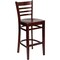 Flash Furniture HERCULES Series Ladder Back Mahogany Wood Restaurant Barstool, PK2 2-XU-DGW0005BARLAD-MAH-GG - alternate 5