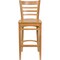 Flash Furniture HERCULES Series Ladder Back Natural Wood Restaurant Barstool, PK2 2-XU-DGW0005BARLAD-NAT-GG - alternate 7