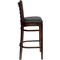 Flash Furniture Ladder Back Walnut Wood Restaurant Barstool, Black Vinyl Seat, PK2 2-XU-DGW0005BARLAD-WAL-BLKV-GG - alternate 8