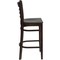 Flash Furniture HERCULES Series Ladder Back Walnut Wood Restaurant Barstool, PK2 2-XU-DGW0005BARLAD-WAL-GG - alternate 8