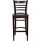 Flash Furniture HERCULES Series Ladder Back Walnut Wood Restaurant Barstool, PK2 2-XU-DGW0005BARLAD-WAL-GG - alternate 7