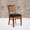 Flash Furniture Ladder Back Cherry Wood Restaurant Chair, Black Vinyl Seat, PK2 2-XU-DGW0005LAD-CHY-BLKV-GG - alternate 1