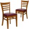 Flash Furniture Ladder Back Cherry Wood Restaurant Chair, Burgundy Vinyl Seat, PK2 2-XU-DGW0005LAD-CHY-BURV-GG - alternate 6