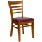 Flash Furniture Ladder Back Cherry Wood Restaurant Chair, Burgundy Vinyl Seat, PK2 2-XU-DGW0005LAD-CHY-BURV-GG - alternate 5