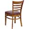 Flash Furniture Ladder Back Cherry Wood Restaurant Chair, Burgundy Vinyl Seat, PK2 2-XU-DGW0005LAD-CHY-BURV-GG - alternate 8