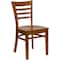 Flash Furniture HERCULES Series Ladder Back Cherry Wood Restaurant Chair, PK2 2-XU-DGW0005LAD-CHY-GG - alternate 5
