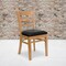 Flash Furniture Ladder Back Natural Wood Restaurant Chair, Black Vinyl Seat, PK2 2-XU-DGW0005LAD-NAT-BLKV-GG - alternate 1