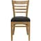 Flash Furniture Ladder Back Natural Wood Restaurant Chair, Black Vinyl Seat, PK2 2-XU-DGW0005LAD-NAT-BLKV-GG - alternate 6