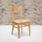 Flash Furniture HERCULES Series Ladder Back Natural Wood Restaurant Chair, PK2 2-XU-DGW0005LAD-NAT-GG - alternate 1