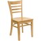 Flash Furniture HERCULES Series Ladder Back Natural Wood Restaurant Chair, PK2 2-XU-DGW0005LAD-NAT-GG - alternate 5