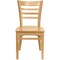 Flash Furniture HERCULES Series Ladder Back Natural Wood Restaurant Chair, PK2 2-XU-DGW0005LAD-NAT-GG - alternate 8