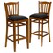 Flash Furniture Cherry Wood Stool-Blk Vinyl, PK2 2-XU-DGW0008BARVRT-CHY-BLKV-GG - alternate 6