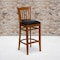 Flash Furniture Cherry Wood Stool-Blk Vinyl, PK2 2-XU-DGW0008BARVRT-CHY-BLKV-GG - alternate 1